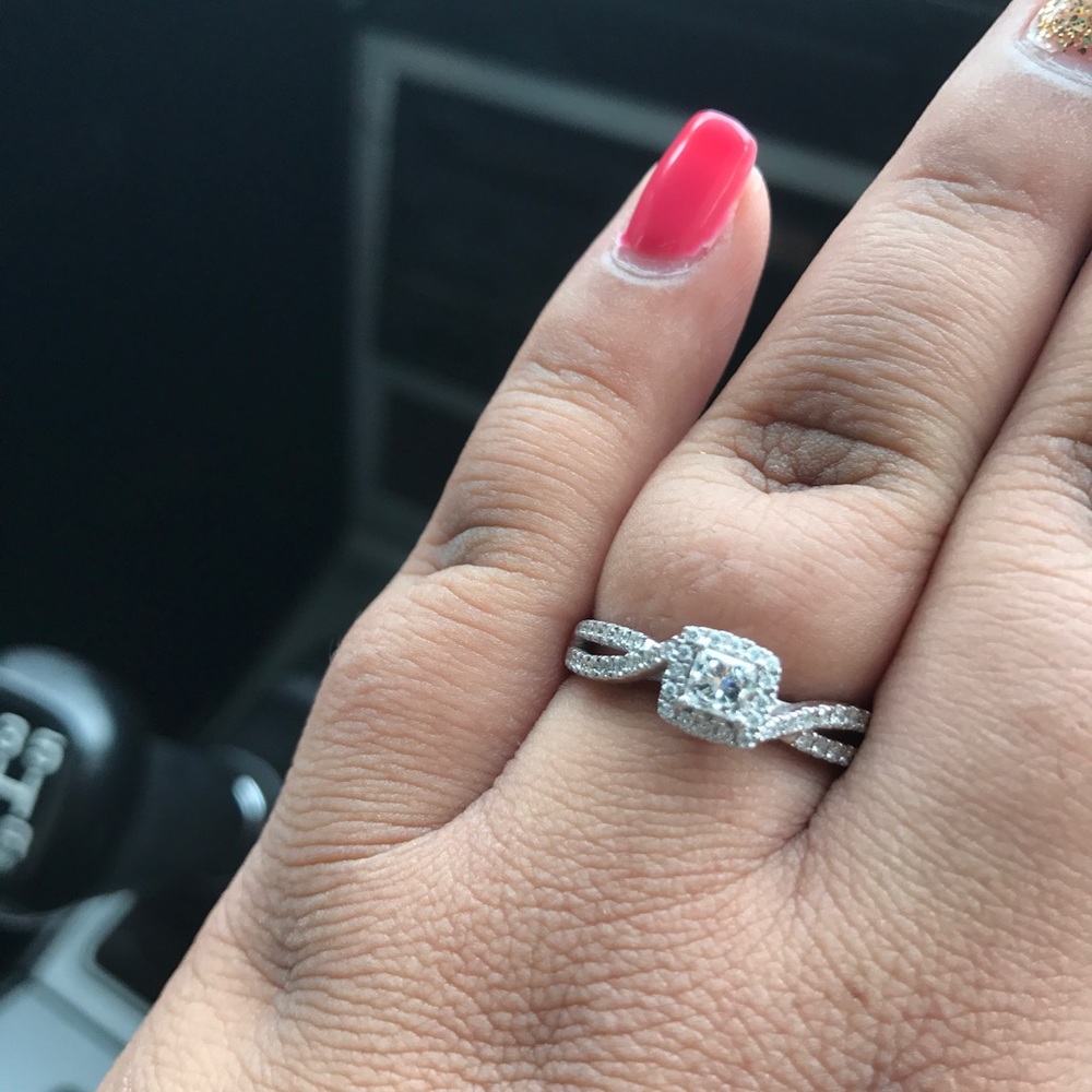 Wedding ring set- size 10 - Picture 3 of 6